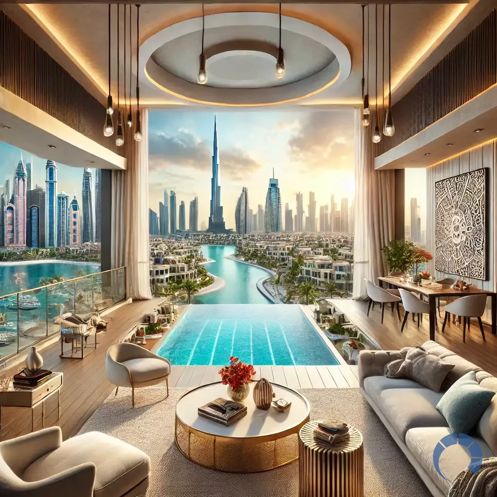 a successful Airbnb business in Dubai, showcasing luxurious and well-furnished apartments and villas with stunni