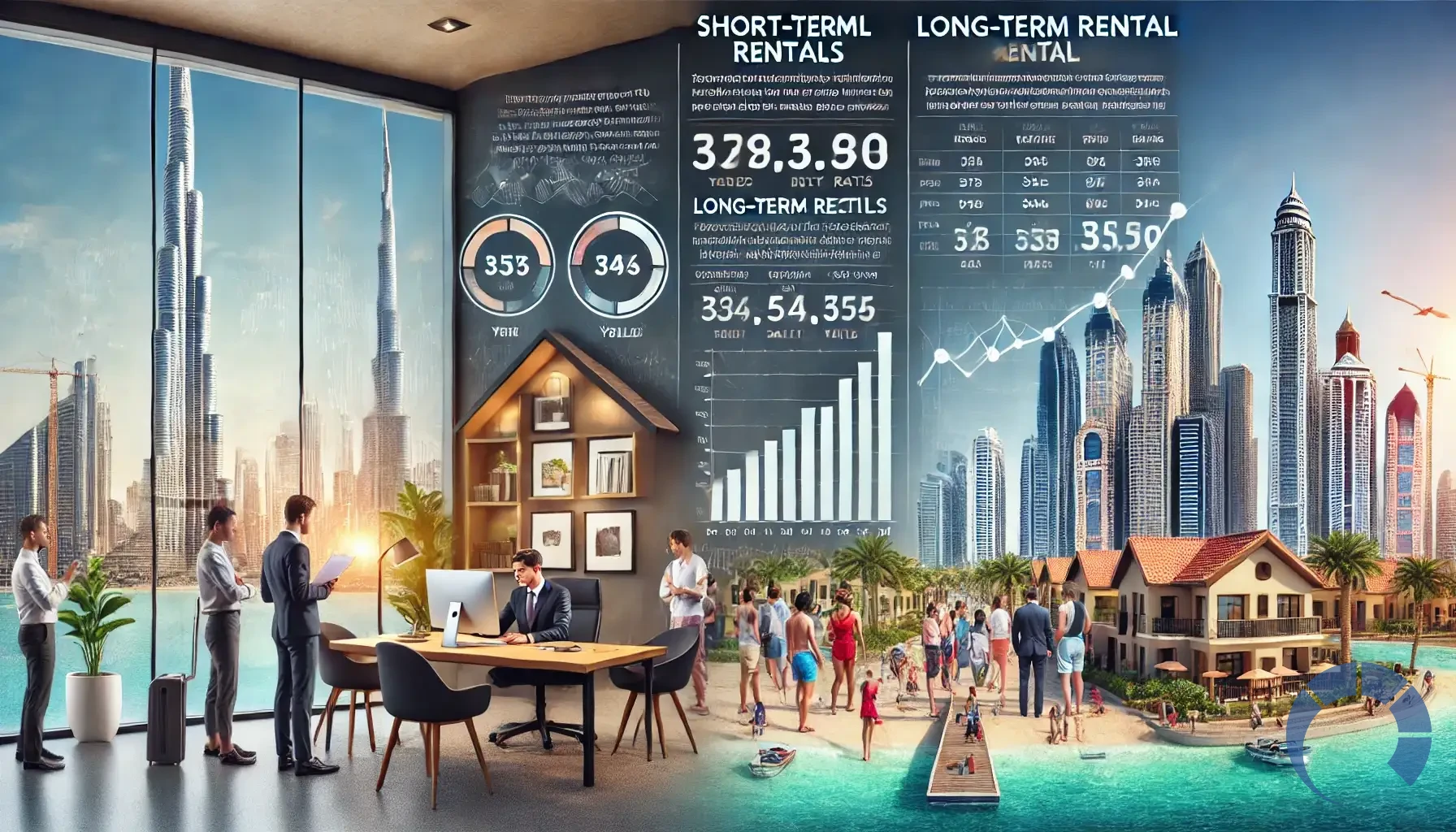 comparing short-term and long-term rentals in Dubai in terms of yield