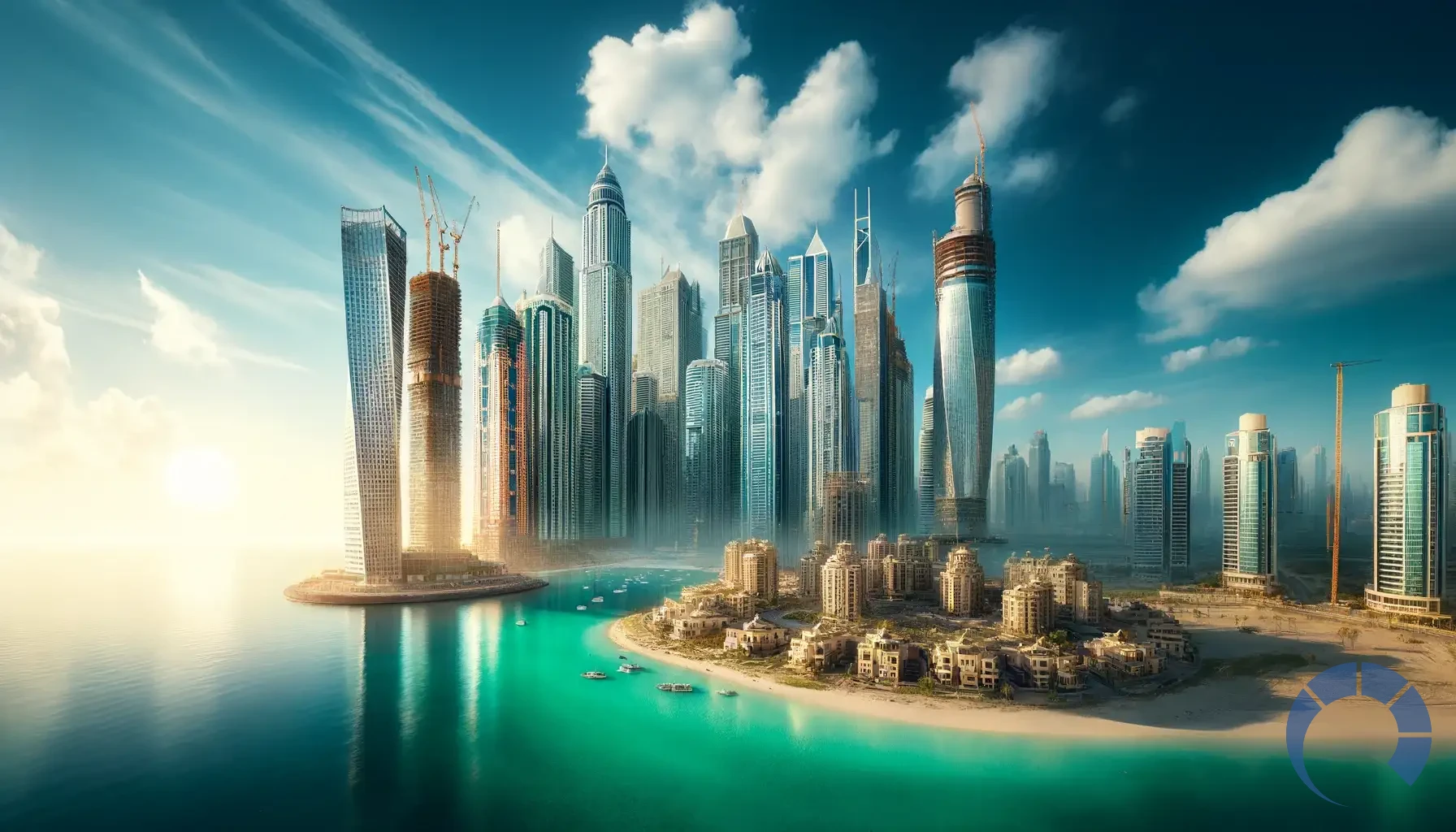 Dubai’s iconic skyline with emerging off-plan developments and modern re