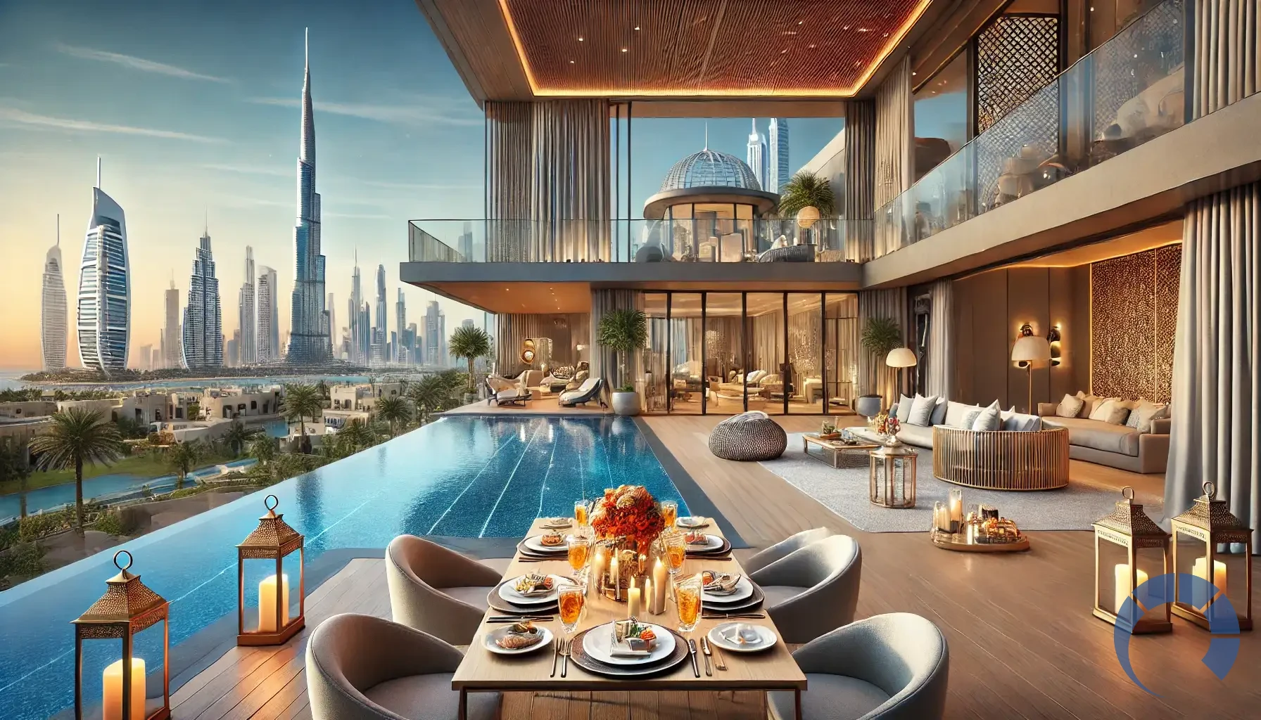 How do luxury homes in Dubai cater to the needs of high-end tourists