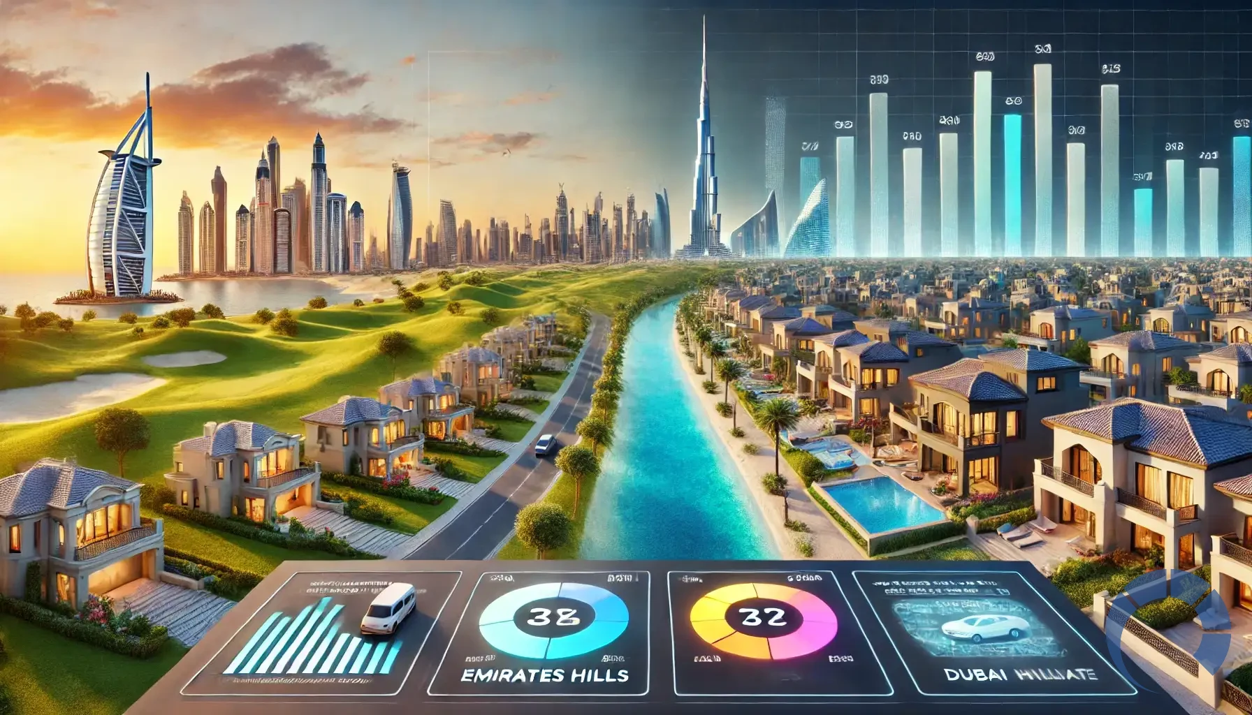 How does Emirates Hills compare to other luxury neighborhoods in Dubai