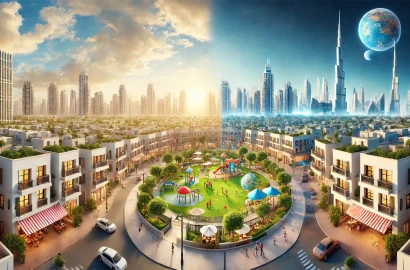 How does the community atmosphere in Jumeirah Village Circle compare to other Dubai neighborhoods