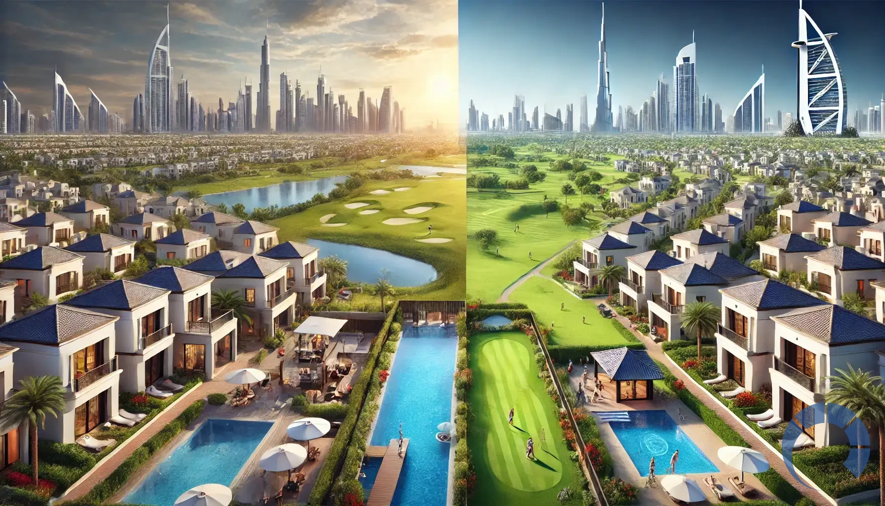 How does the lifestyle in Emirates Hills compare to that in The Meadows