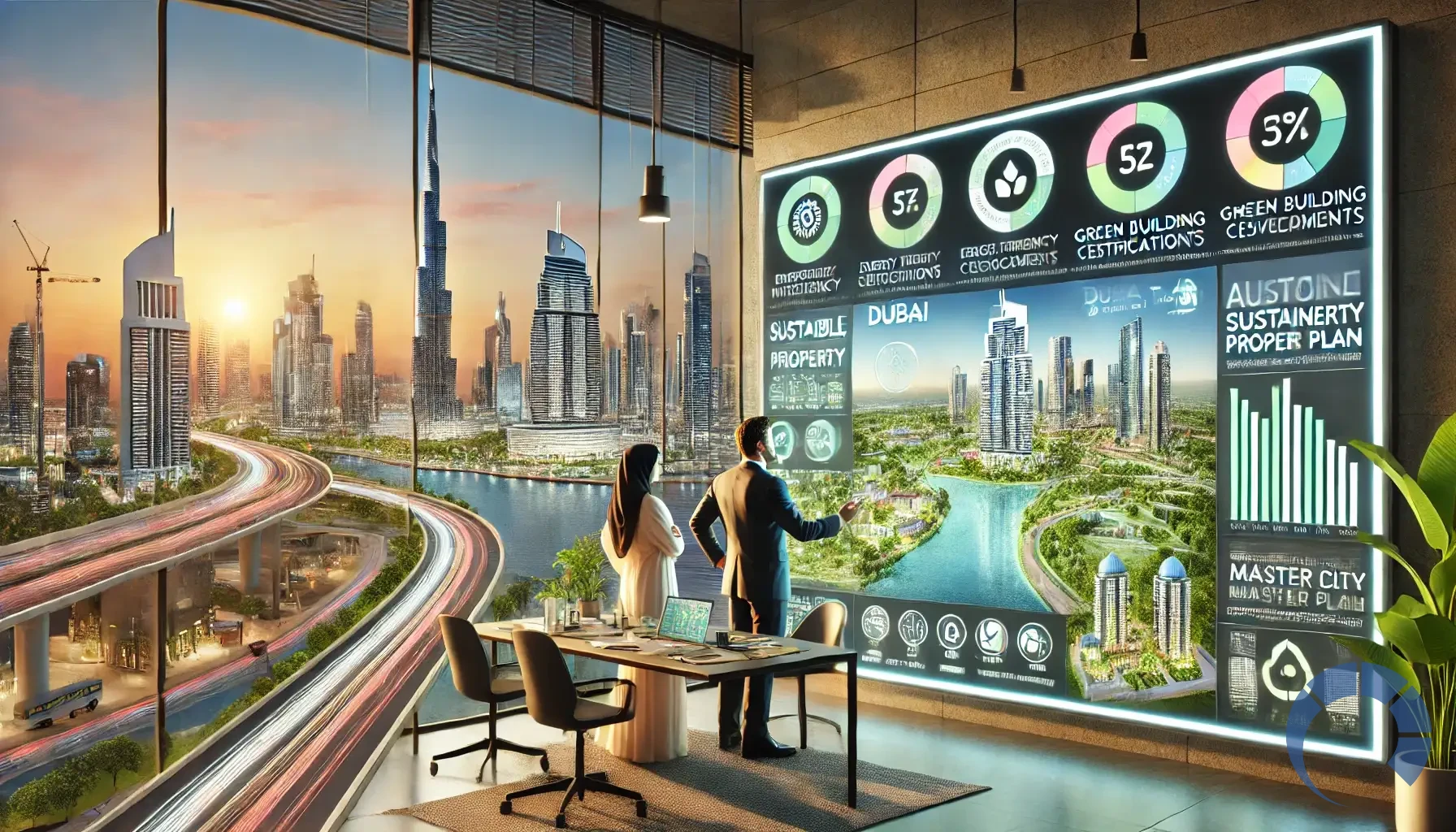 how to align sustainable property investments with Dubai's urban master plan