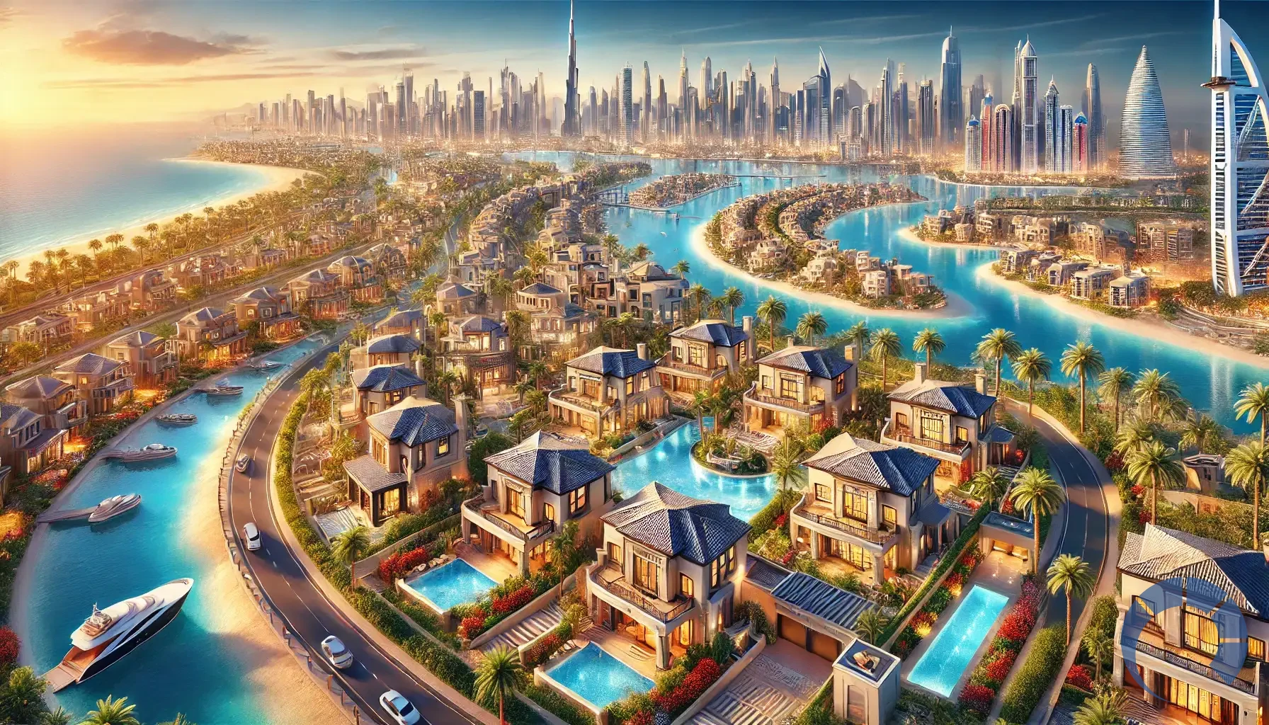 What are the best neighborhoods for luxury villas in Dubai