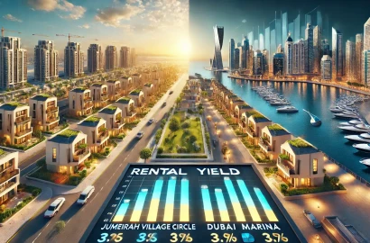 How Do Rental Yields in Dubai Marina Compare to Other Popular Areas in Dubai?